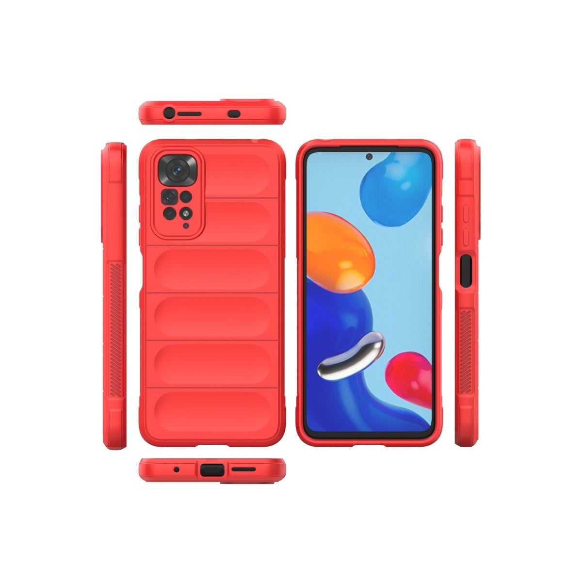 Redmi Note 11 Kılıf Optimum Silikon - Kırmızı