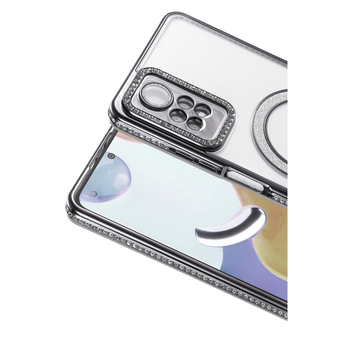 Redmi Note 12 Pro 4G Joke Simli Magneticsafe Kılıf - Siyah