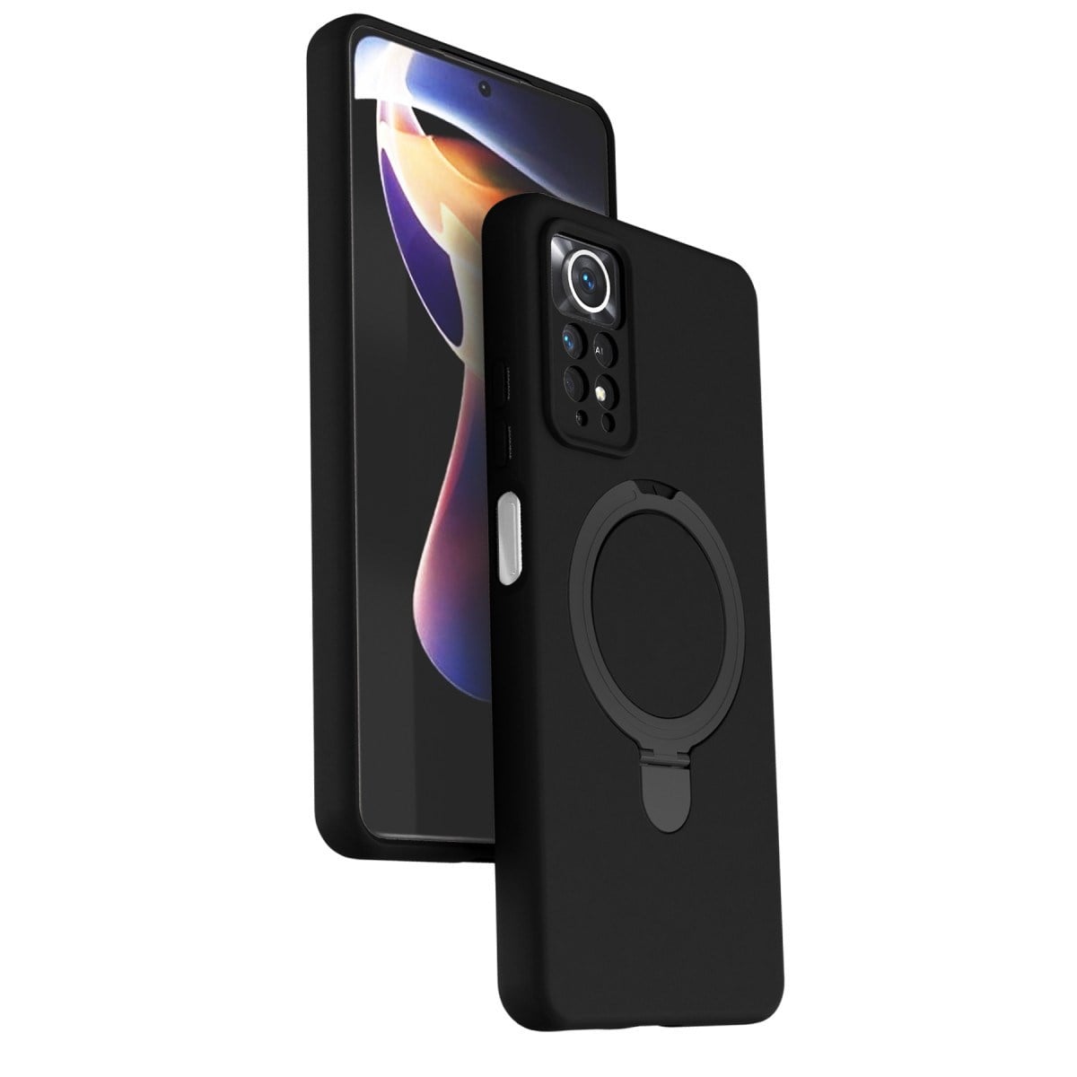 Redmi Note 12 Pro 4G Regal Magsafe Standlı Kapak - Siyah