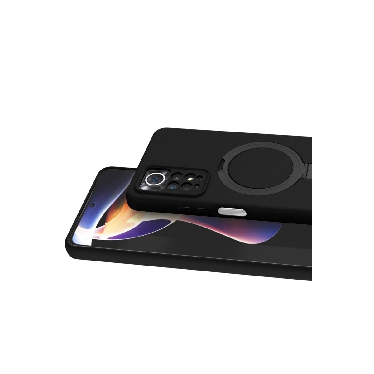Redmi Note 12 Pro 4G Regal Magsafe Standlı Kapak - Siyah