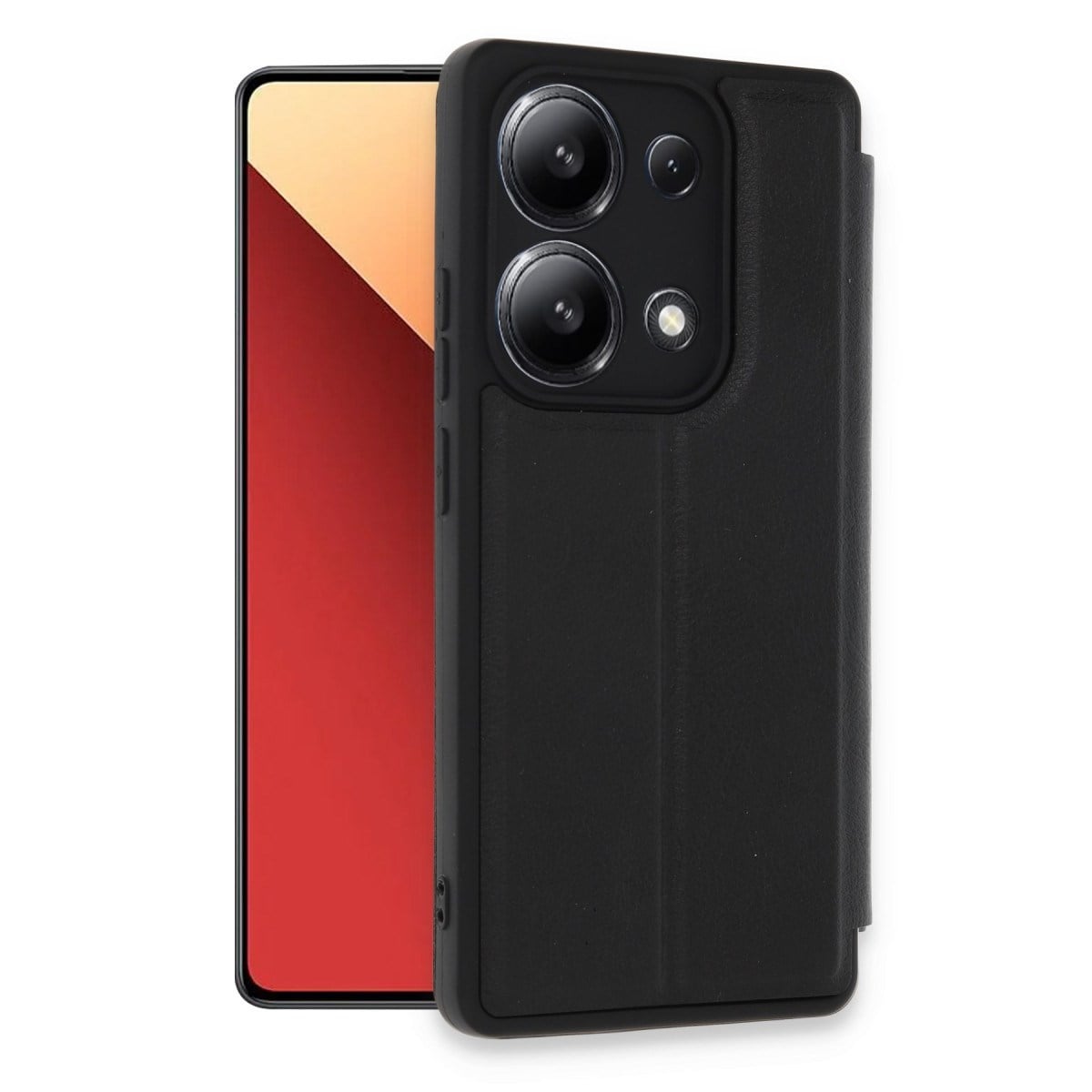 Redmi Note 13 4G Kılıf Flip Cover - Siyah