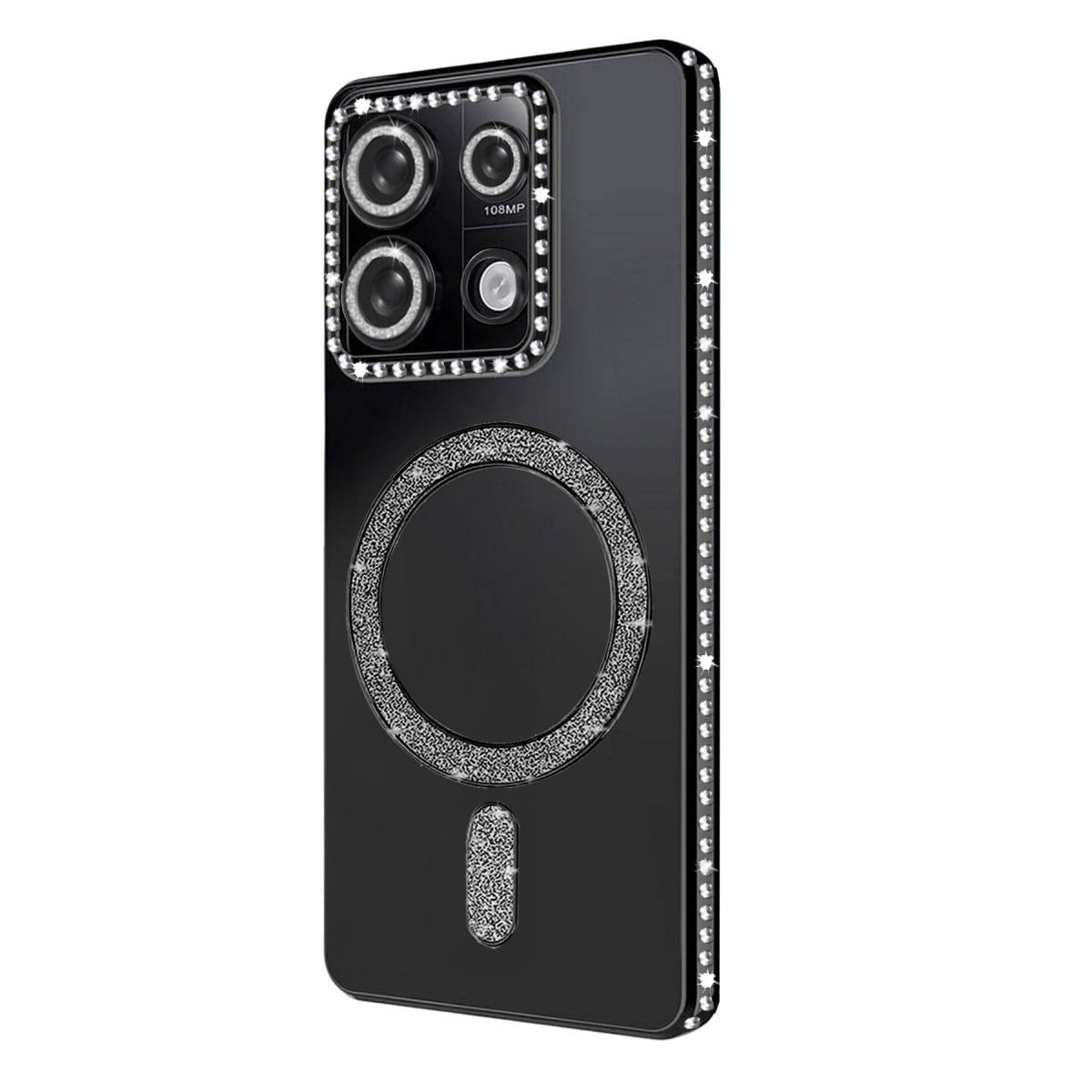 Redmi Note 13 Pro 4G Joke Simli Magneticsafe Kılıf - Siyah