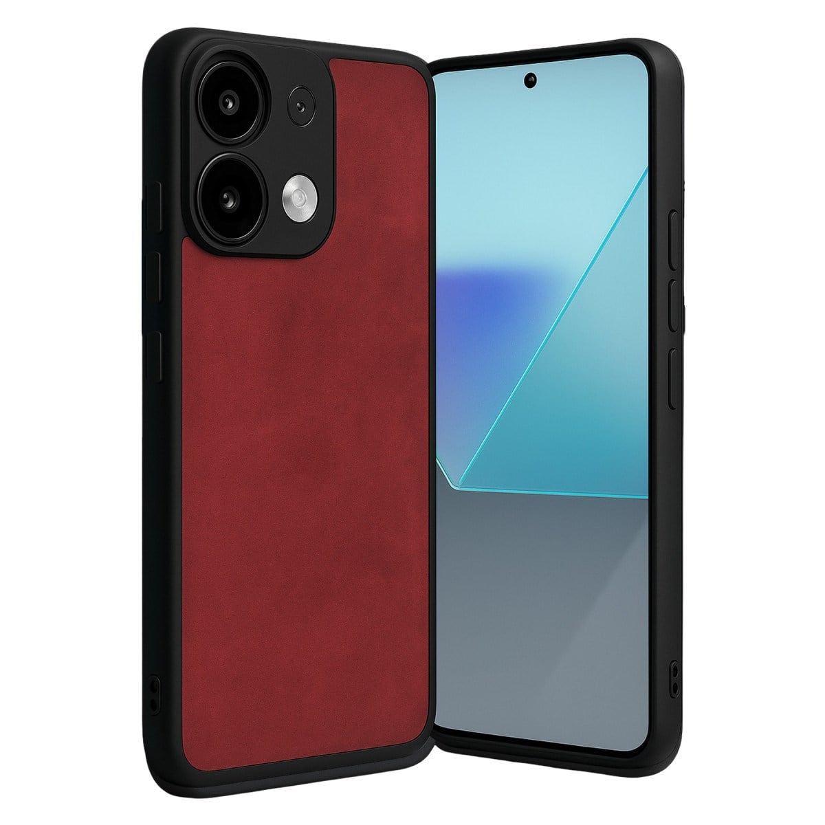 Redmi Note 13 Pro 4G Kılıf Aras Deri Kapak - Kırmızı