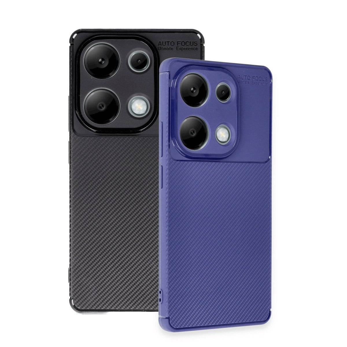 Redmi Note 13 Pro 4G Kılıf Auto Focus Karbon Kapak - Siyah
