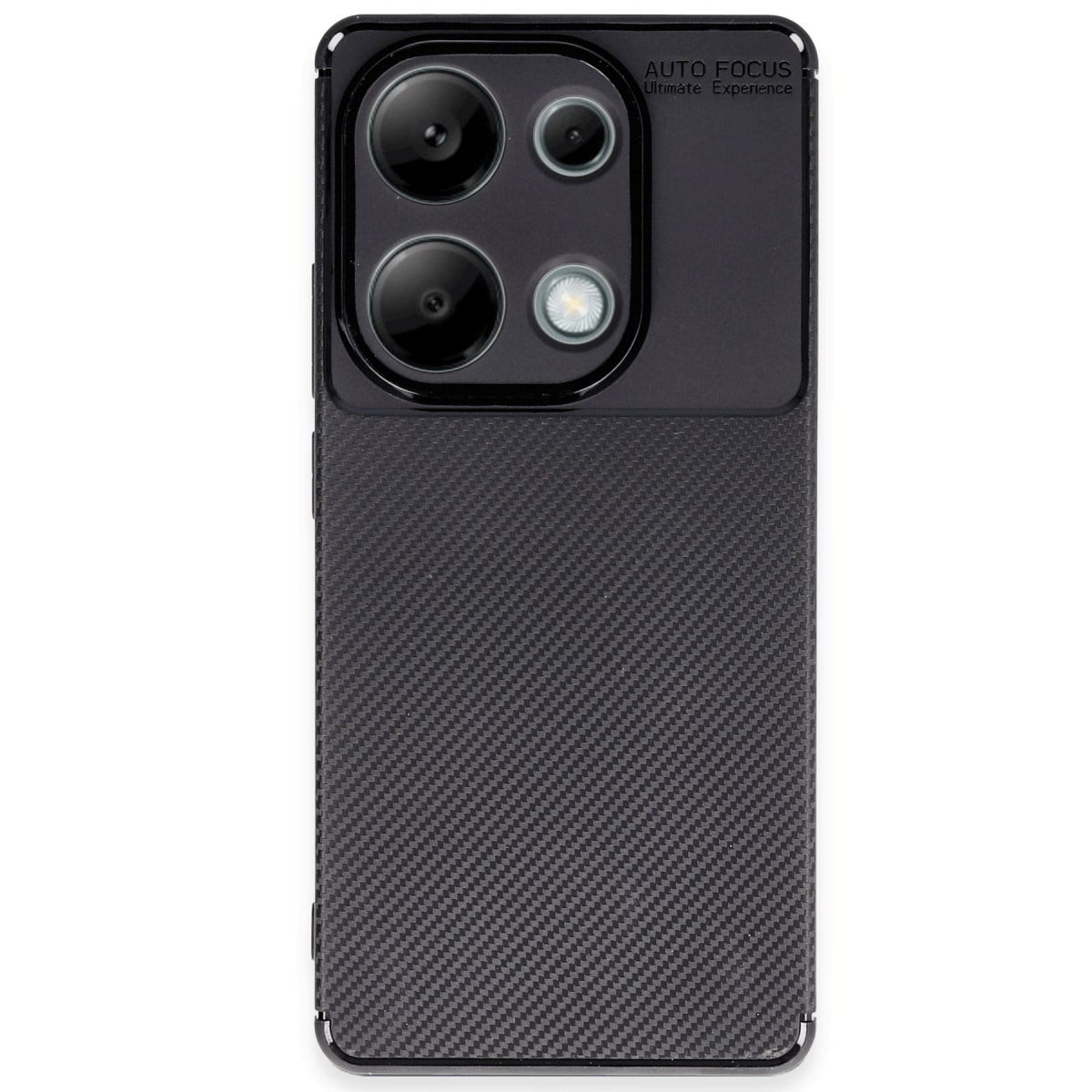 Redmi Note 13 Pro 4G Kılıf Auto Focus Karbon Kapak - Siyah