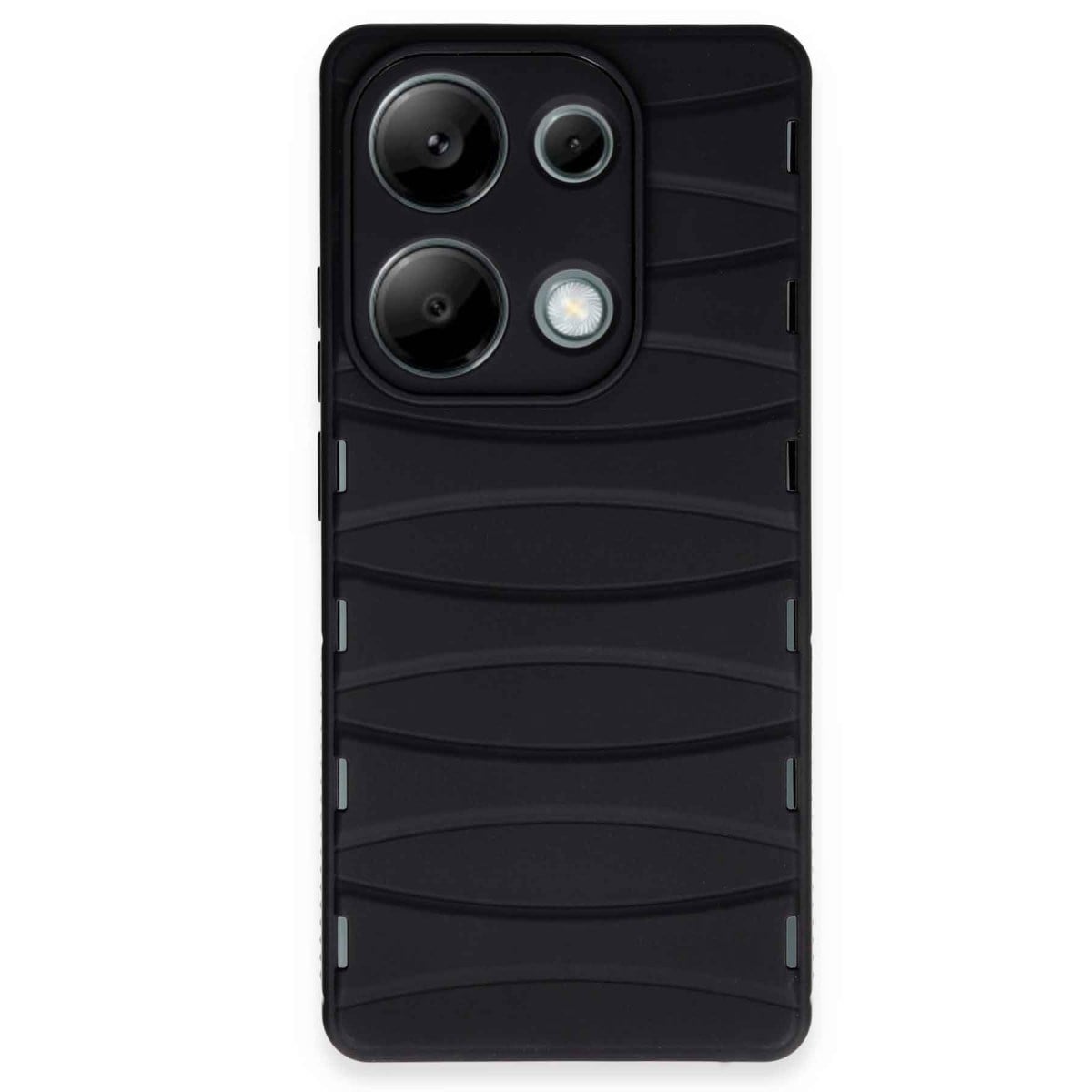 Redmi Note 13 Pro 4G Kılıf Bibercas Silikon Kapak - Siyah