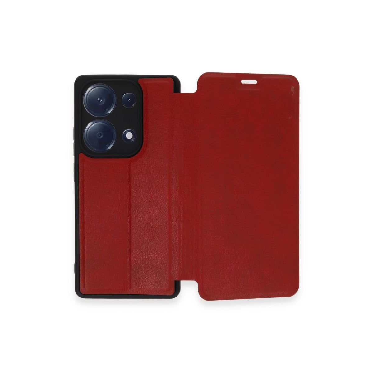 Redmi Note 13 Pro 4G Kılıf Flip Cover - Kırmızı