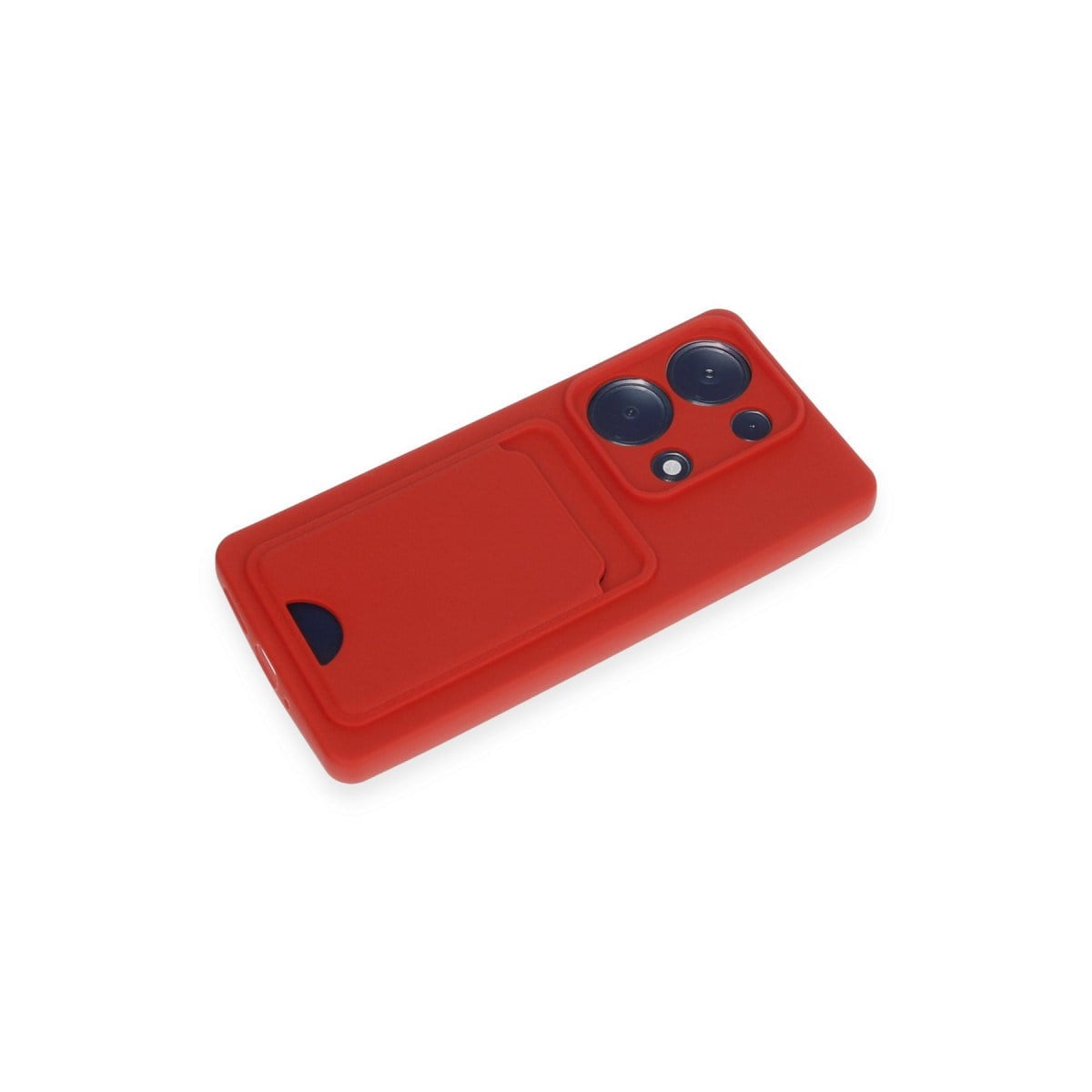 Redmi Note 13 Pro 4G Kılıf Kelvin Kartvizitli Silikon - Kırmızı