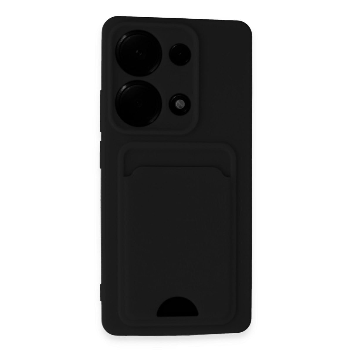 Redmi Note 13 Pro 4G Kılıf Kelvin Kartvizitli Silikon - Siyah