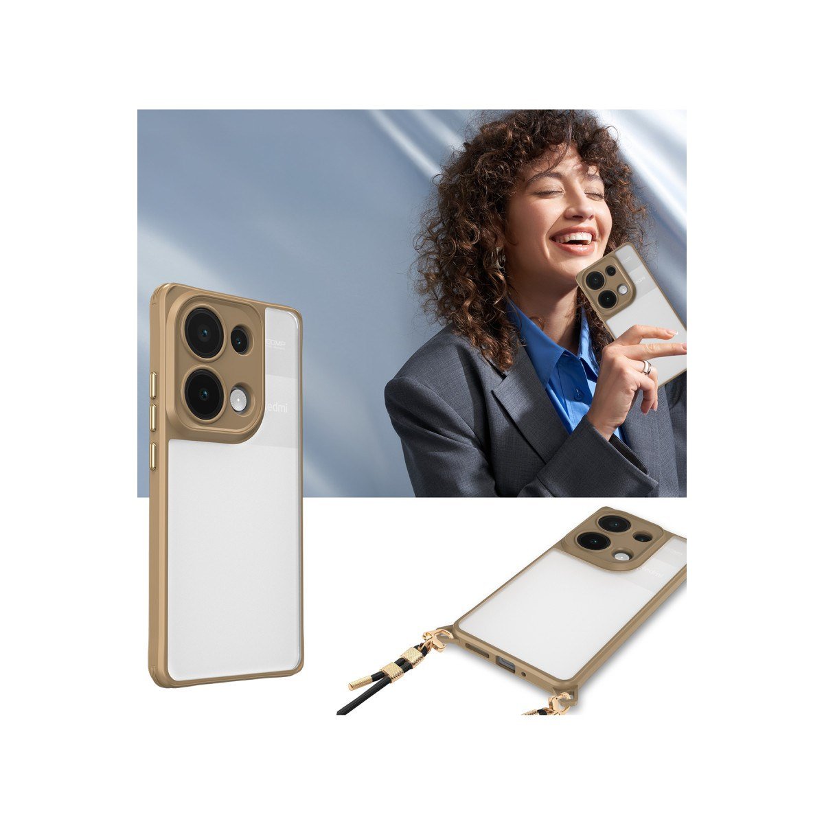 Redmi Note 13 Pro 4G Kılıf Penta Silikon Kılıf - Siyah