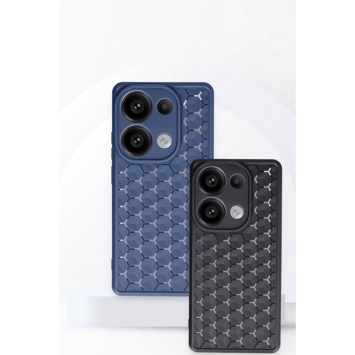 Redmi Note 13 Pro 4G Kılıf Petek Silikon Kapak - Siyah