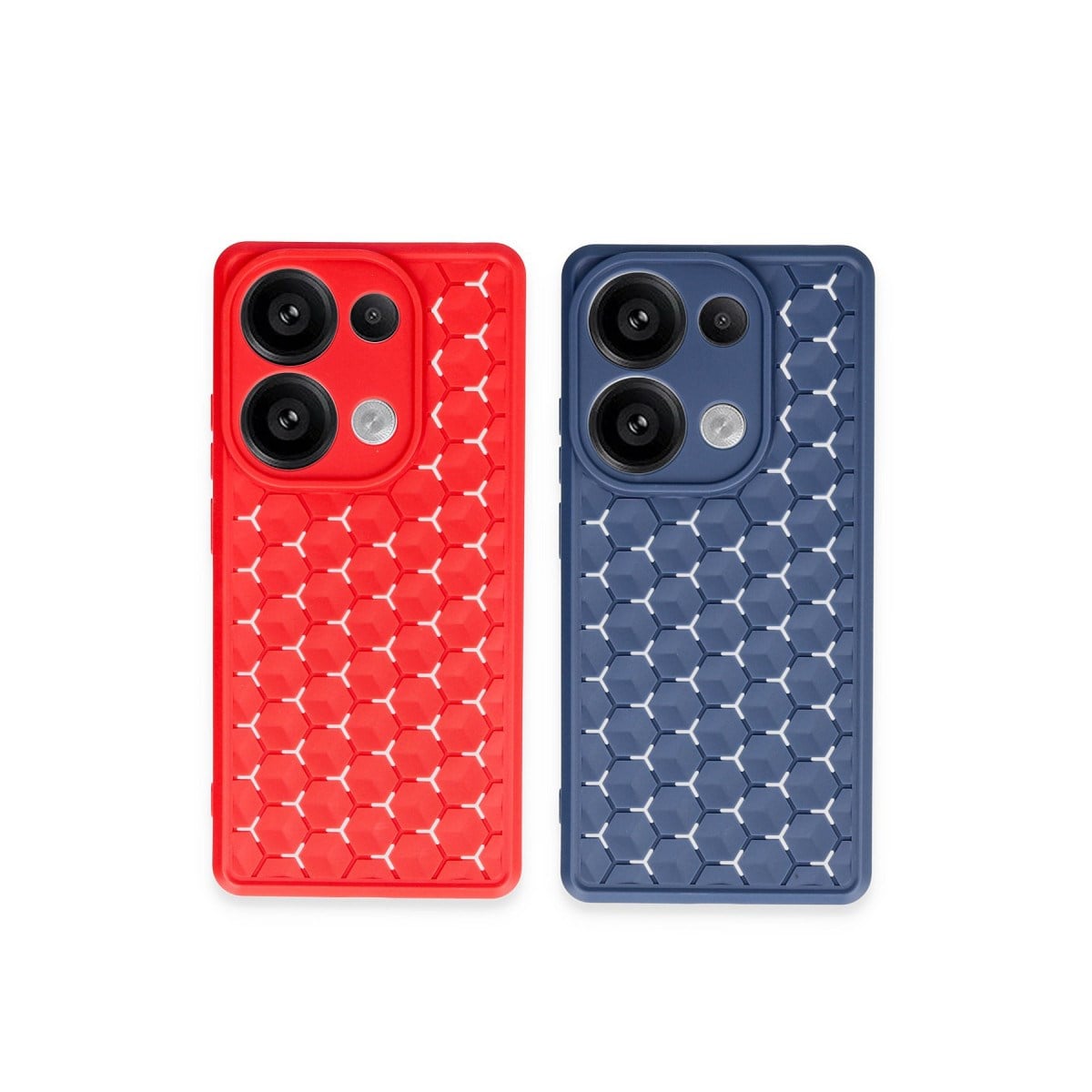 Redmi Note 13 Pro 4G Kılıf Petek Silikon Kapak - Siyah