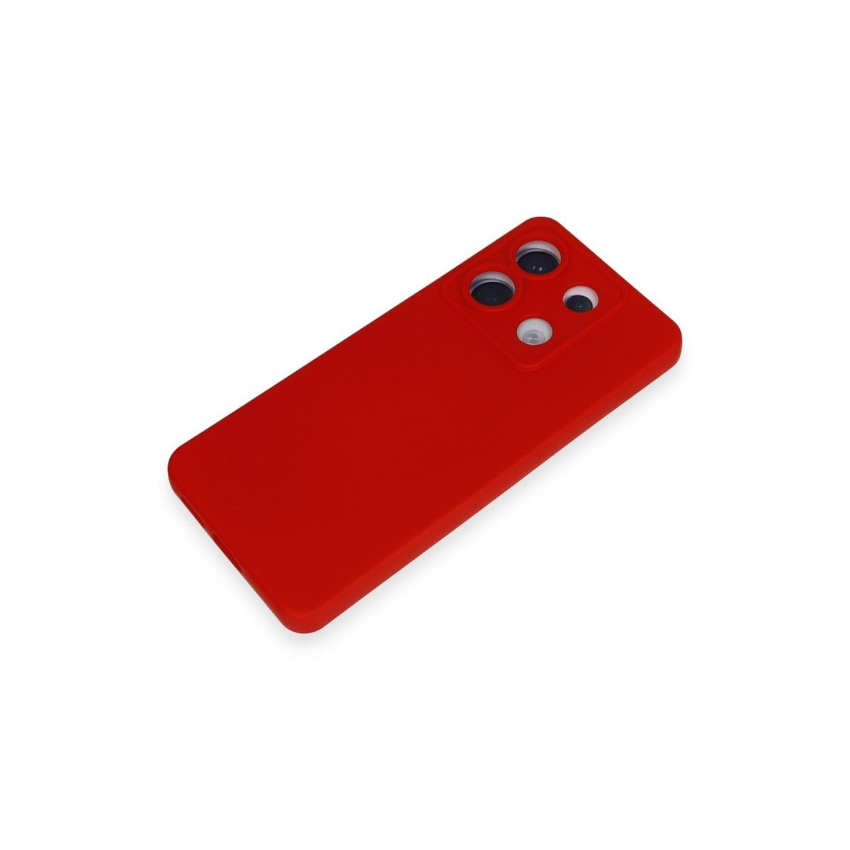 Redmi Note 13 Pro 5G Kılıf Nano içi Kadife Silikon - Kırmızı