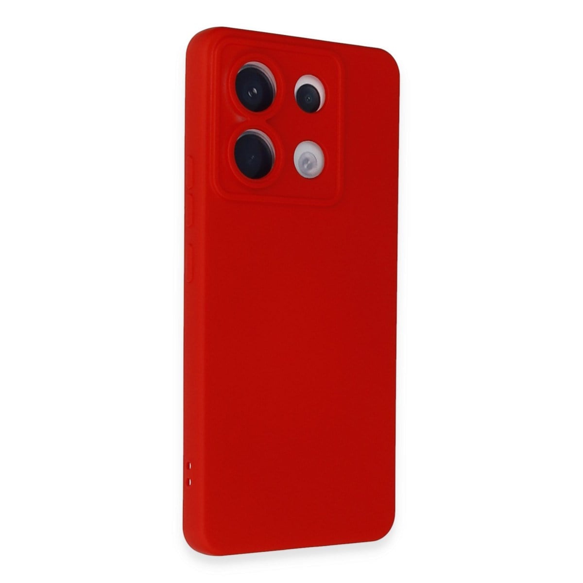 Redmi Note 13 Pro 5G Kılıf Nano içi Kadife Silikon - Kırmızı