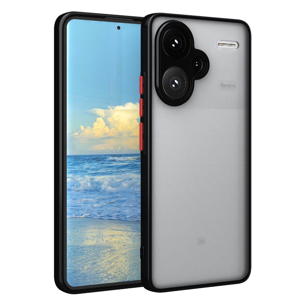 Redmi Note 13 Pro Plus Kılıf Montreal Silikon Kapak - Siyah