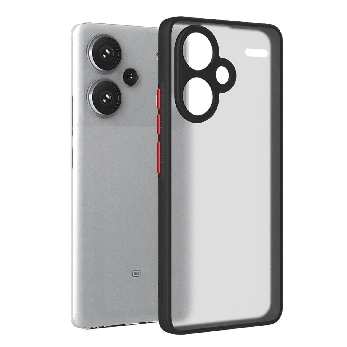 Redmi Note 13 Pro Plus Kılıf Montreal Silikon Kapak - Siyah