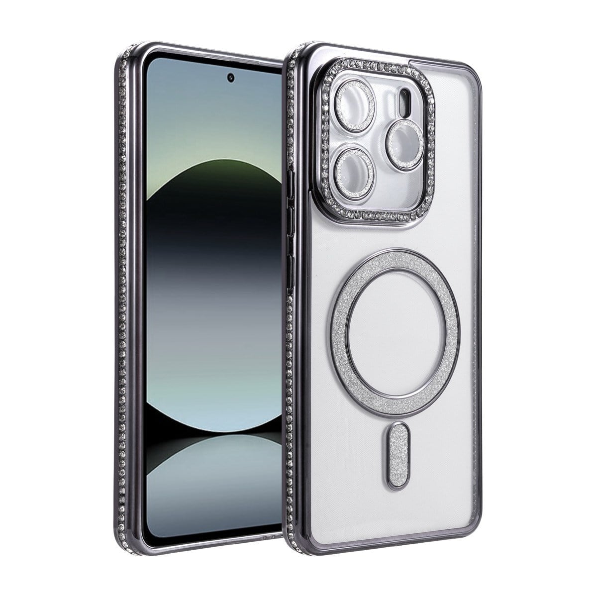 Redmi Note 14 4G Joke Simli Magneticsafe Kılıf - Siyah