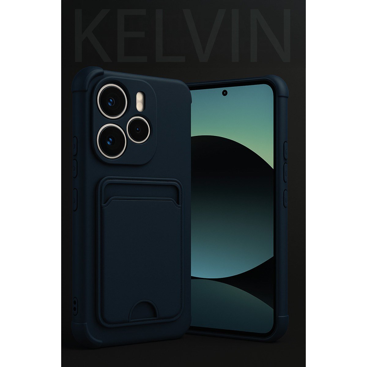 Redmi Note 14 4G Kelvin Kartvizitli Silikon - Siyah