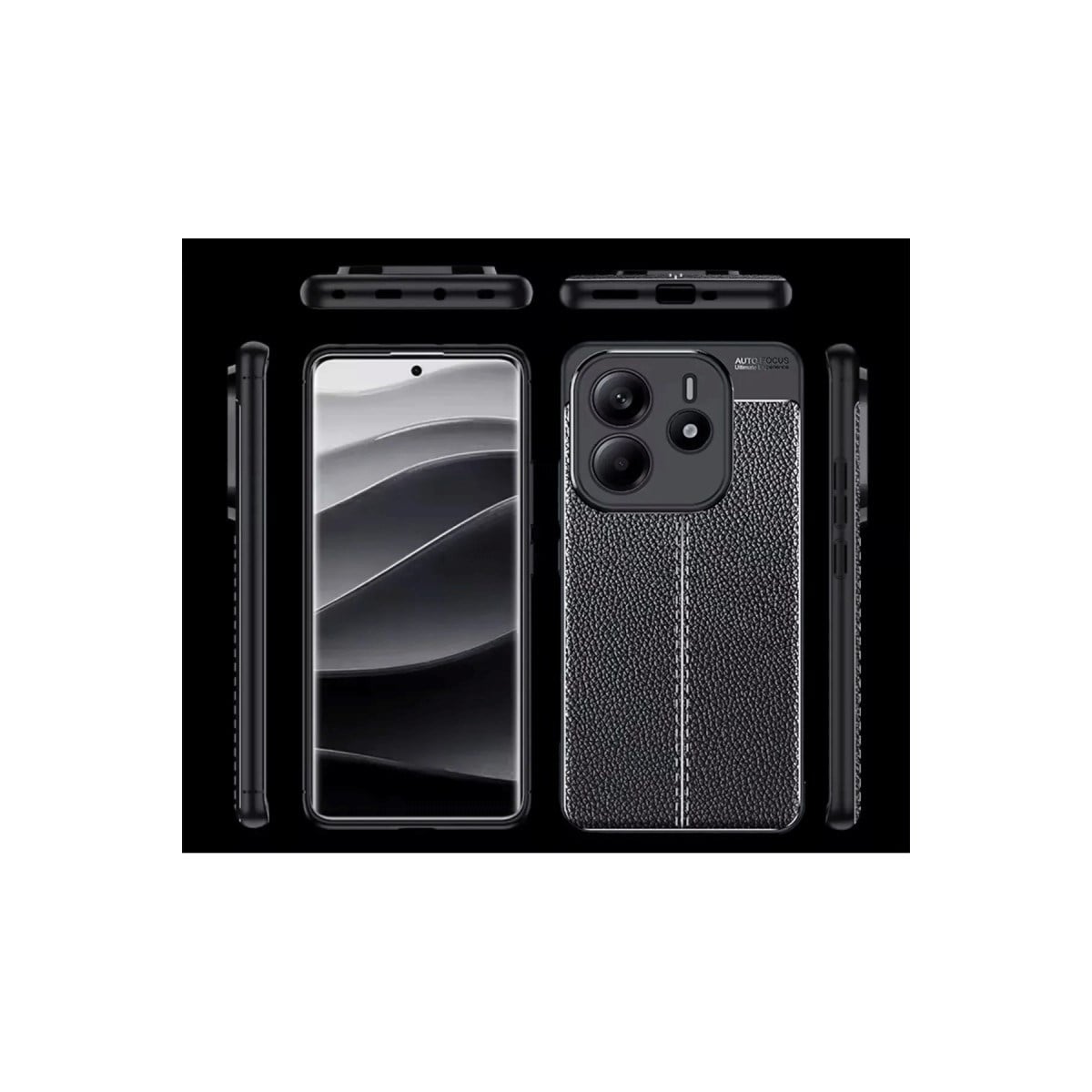 Redmi Note 14 4G Kılıf Auto Focus Kapak - Siyah