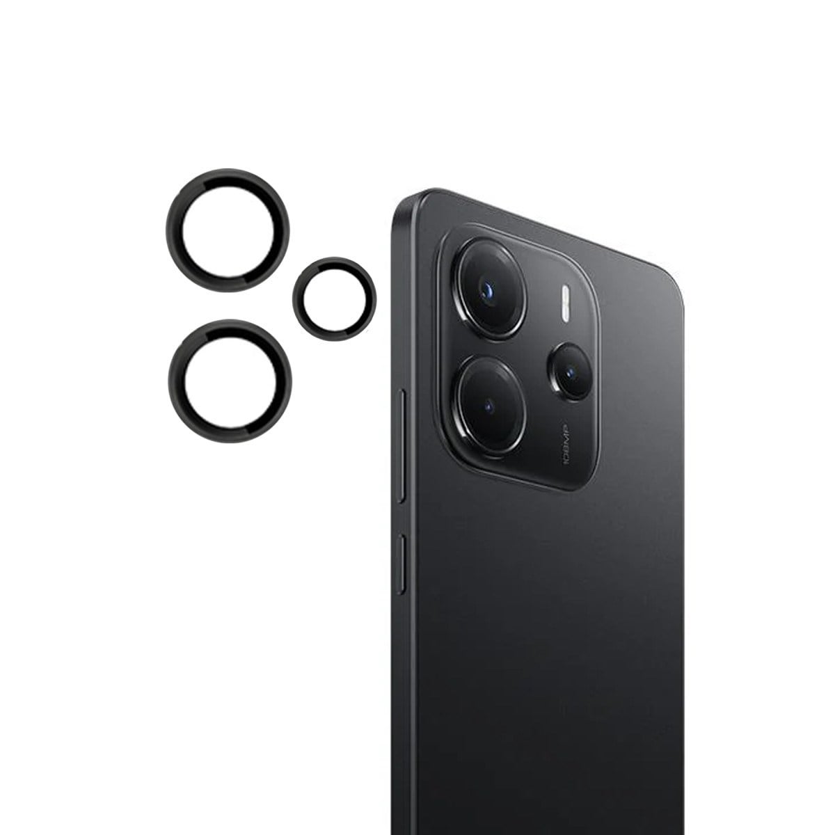 Redmi Note 14 4G PVD Metal Kamera Lens - Siyah