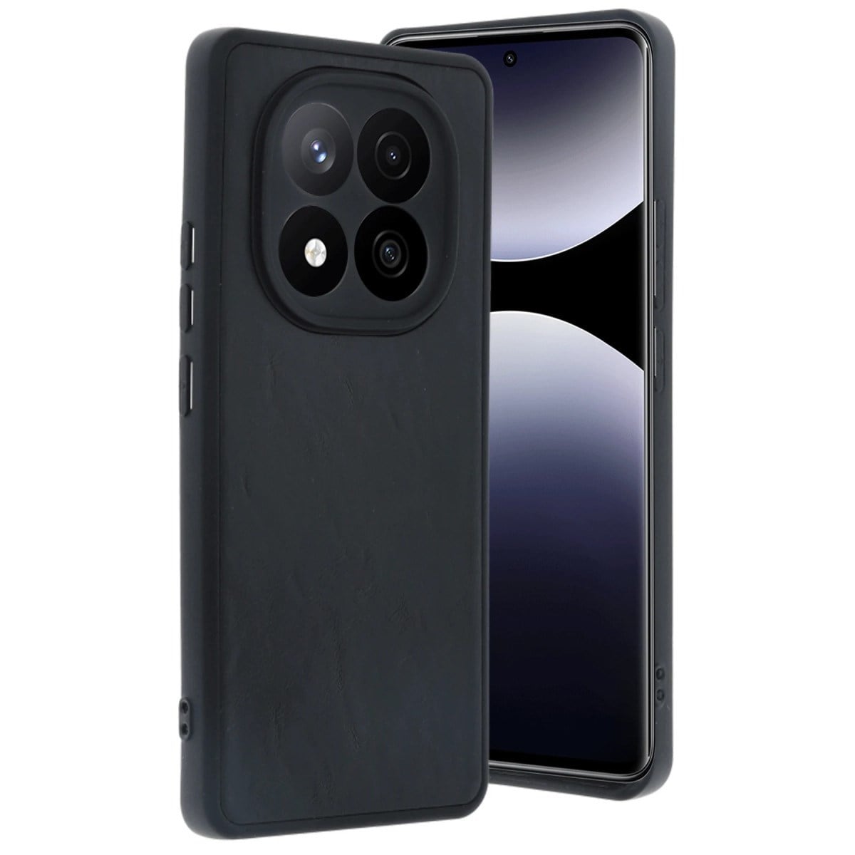 Redmi Note 14 Pro 4G Kılıf Aras Deri Kapak - Siyah