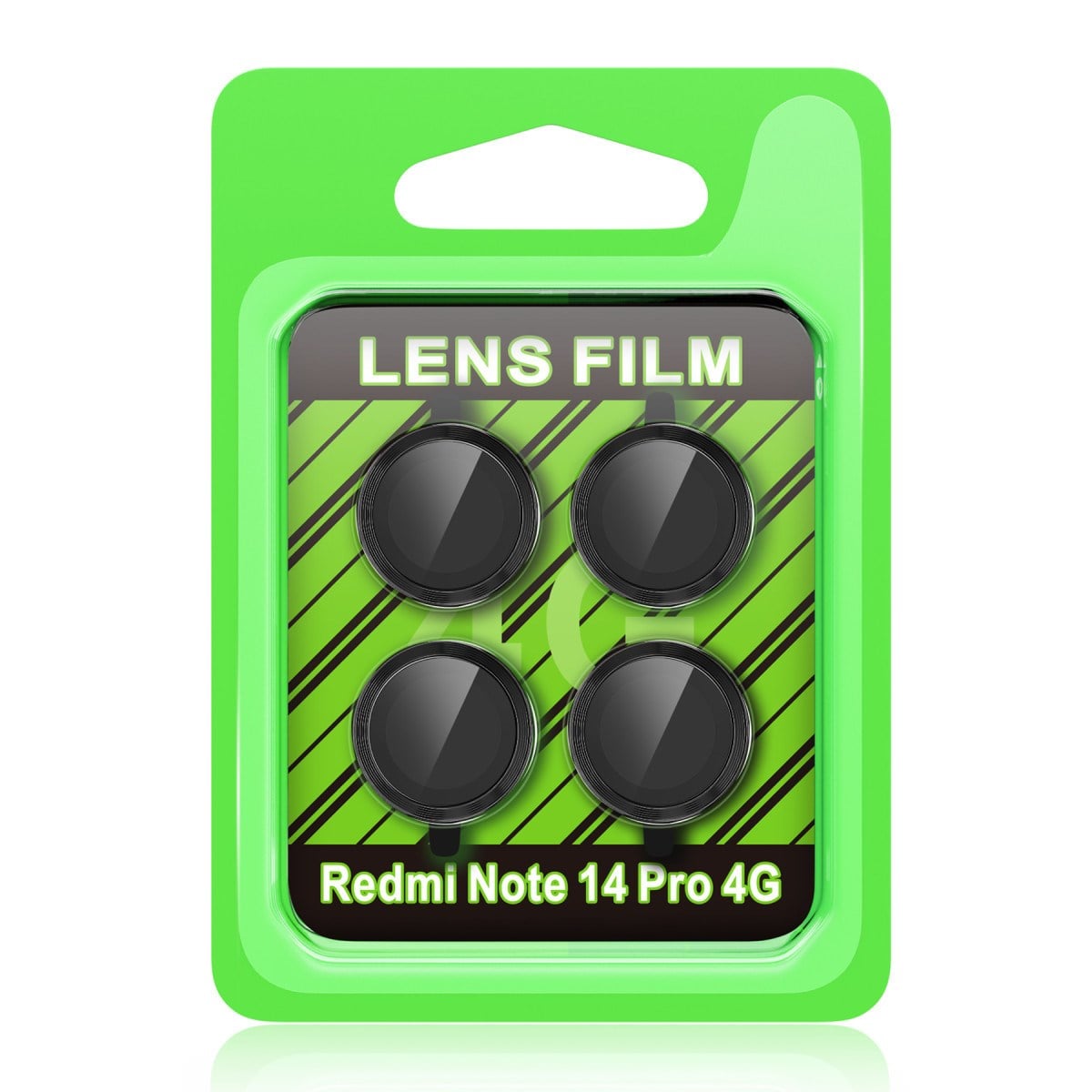 Redmi Note 14 Pro 4G Raze Metal Kamera Lens - Siyah