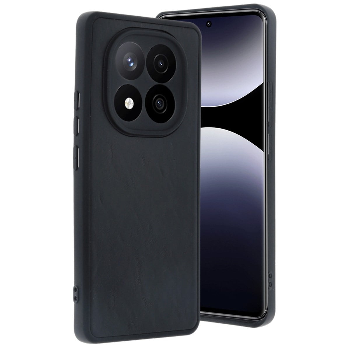 Redmi Note 14 Pro 5G Kılıf Aras Deri Kapak - Siyah