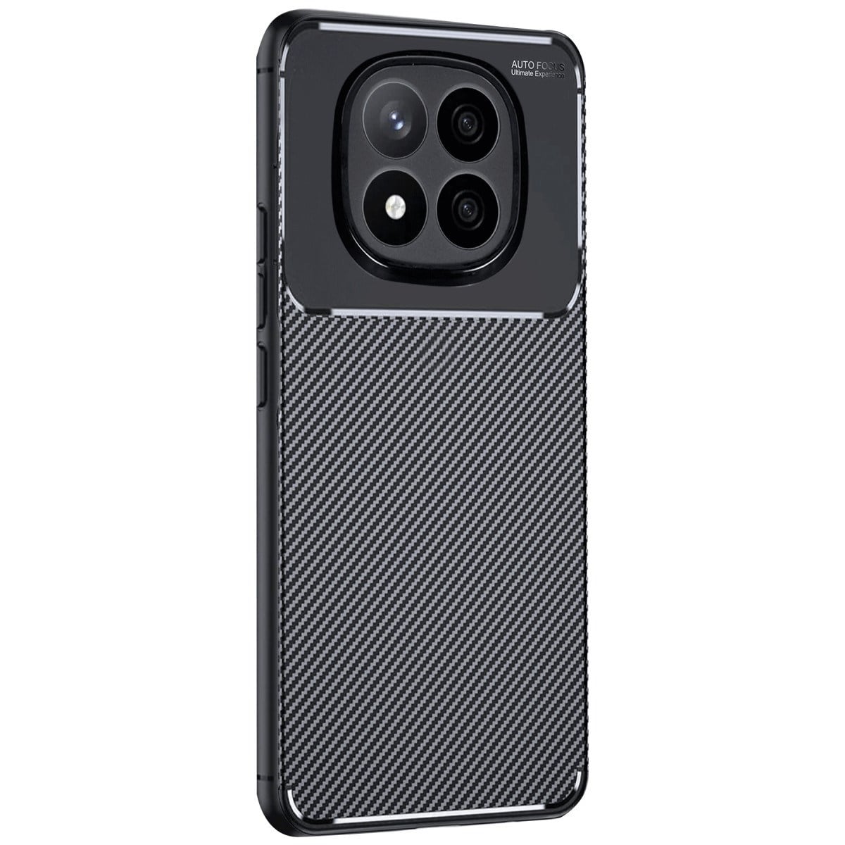 Redmi Note 14 Pro 5G Kılıf Auto Focus Karbon Kapak - Siyah