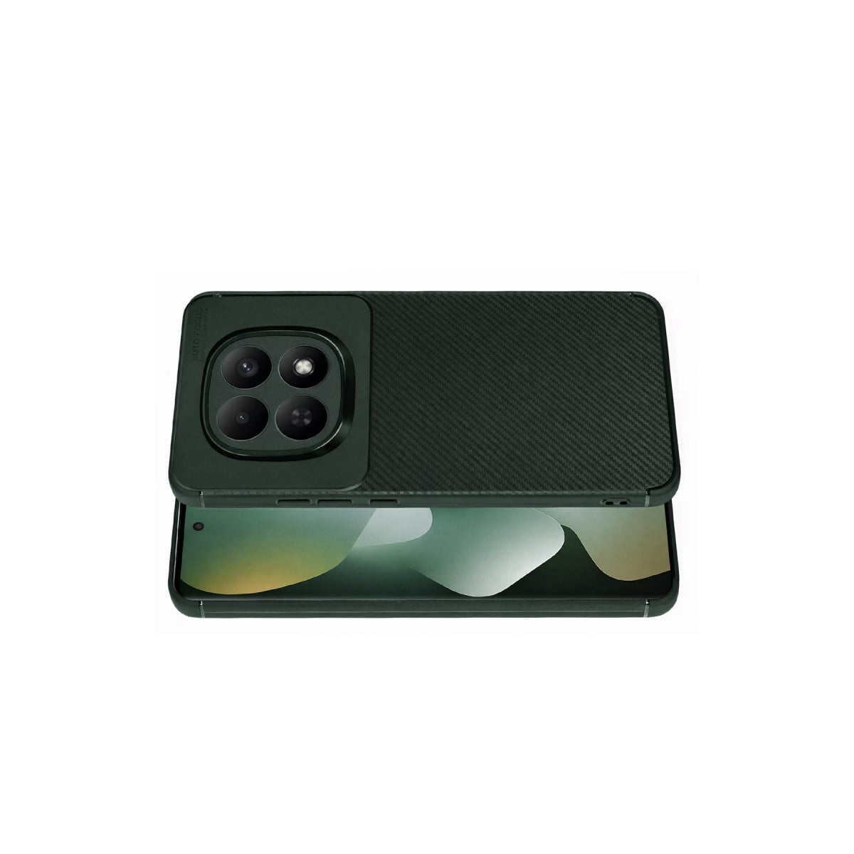 Redmi Note 15 Pro 5G Auto Focus Karbon Kapak - Koyu Yeşil