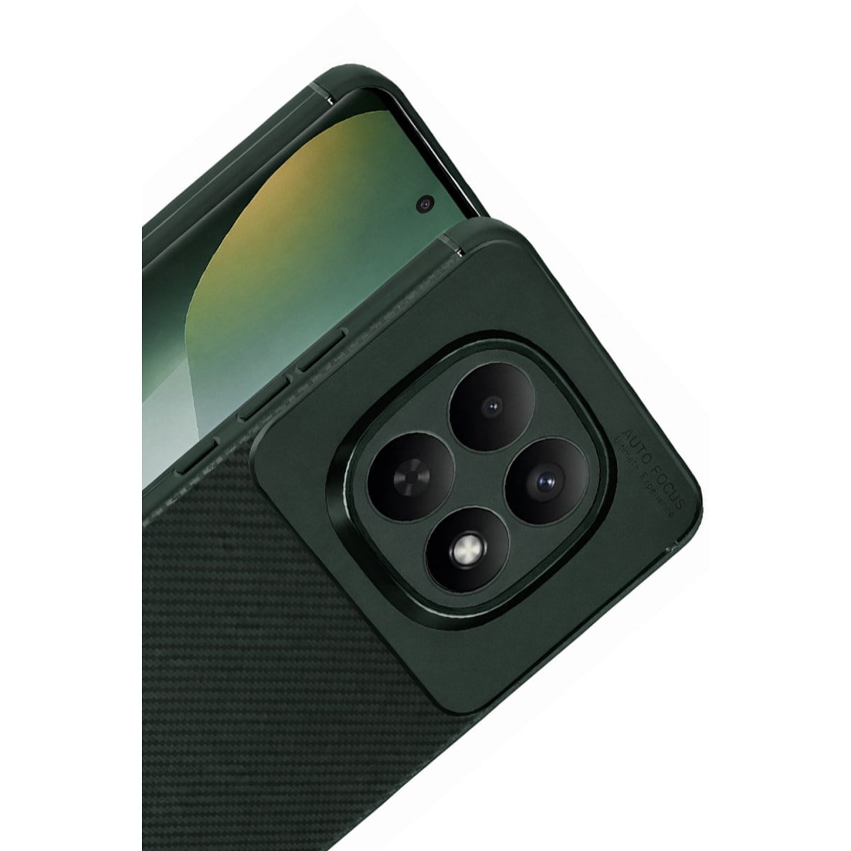 Redmi Note 15 Pro 5G Auto Focus Karbon Kapak - Koyu Yeşil