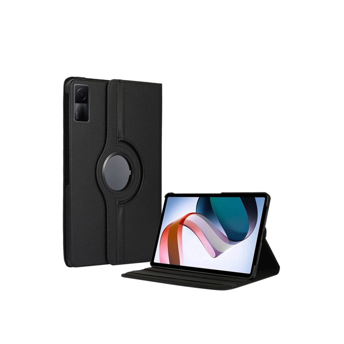 Redmi Pad SE 4G Kılıf 360 Tablet Deri Kılıf - Siyah