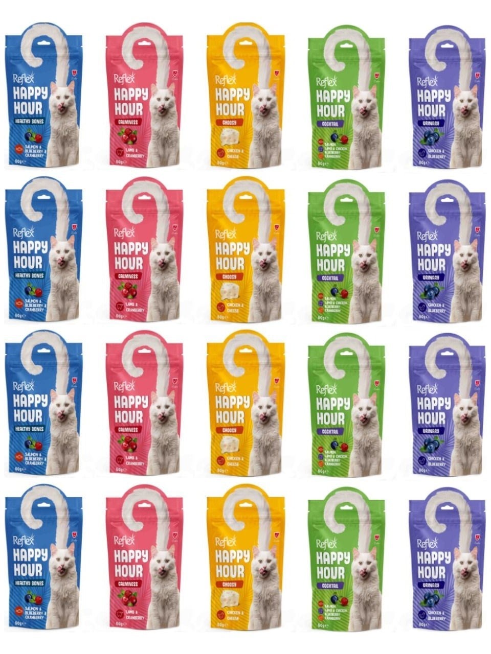 Reflex Happy Hour Kedi Ödülü 60GR Karışık - 20 Adet