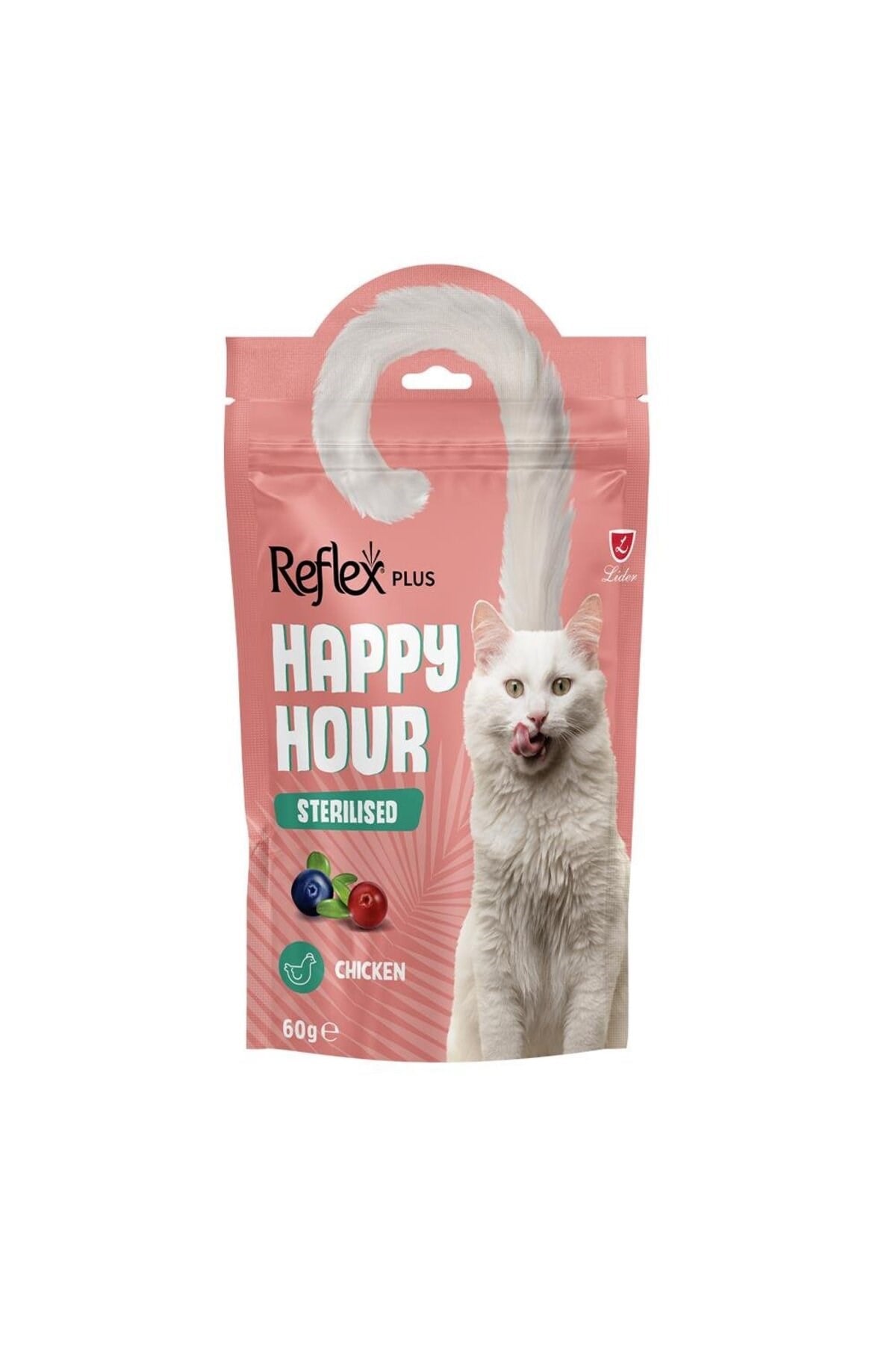 Reflex Happy Hour Sterilised Chicken Kısırlaştırılmış Kediler için Tavuklu Ödül Maması 60 GR