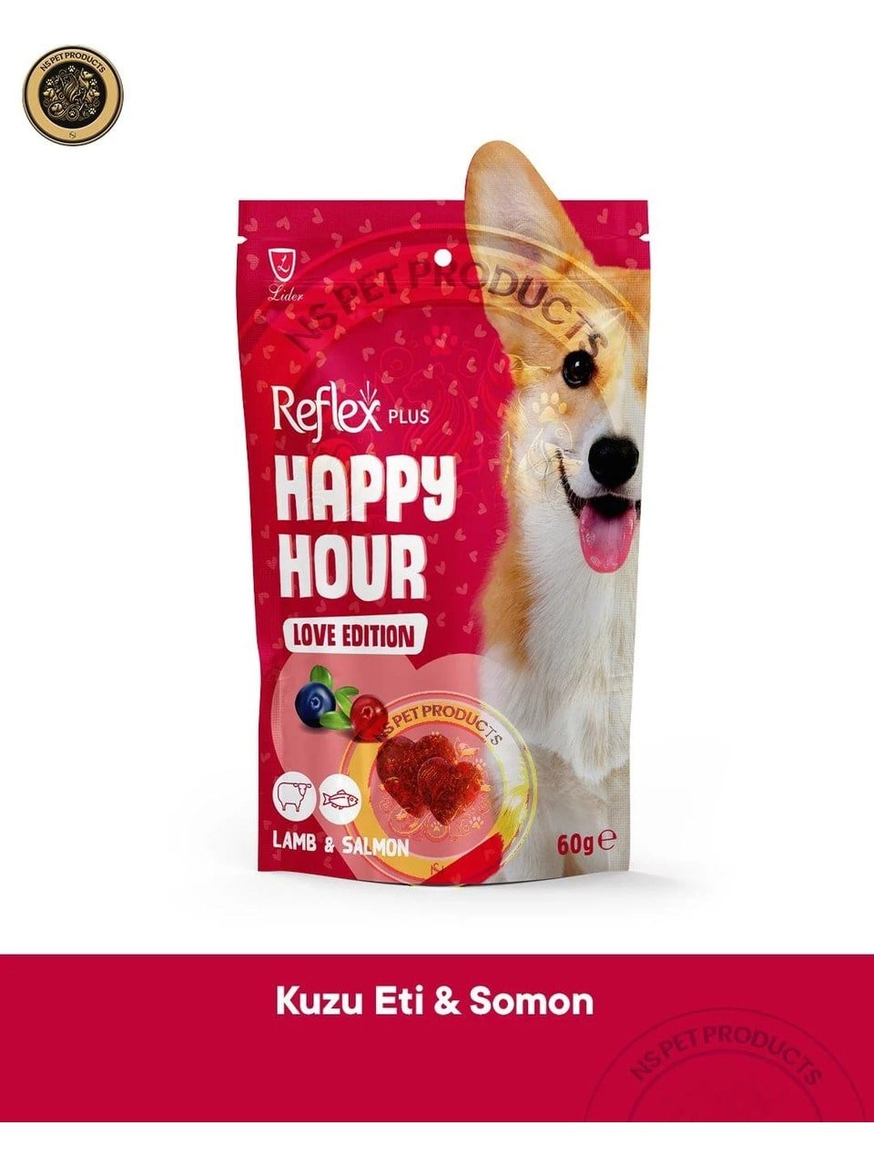 Reflex Plus Happy Hour Anti Aging Collagen & Love Edition Köpek Ödül Maması Seti 8x60 gr