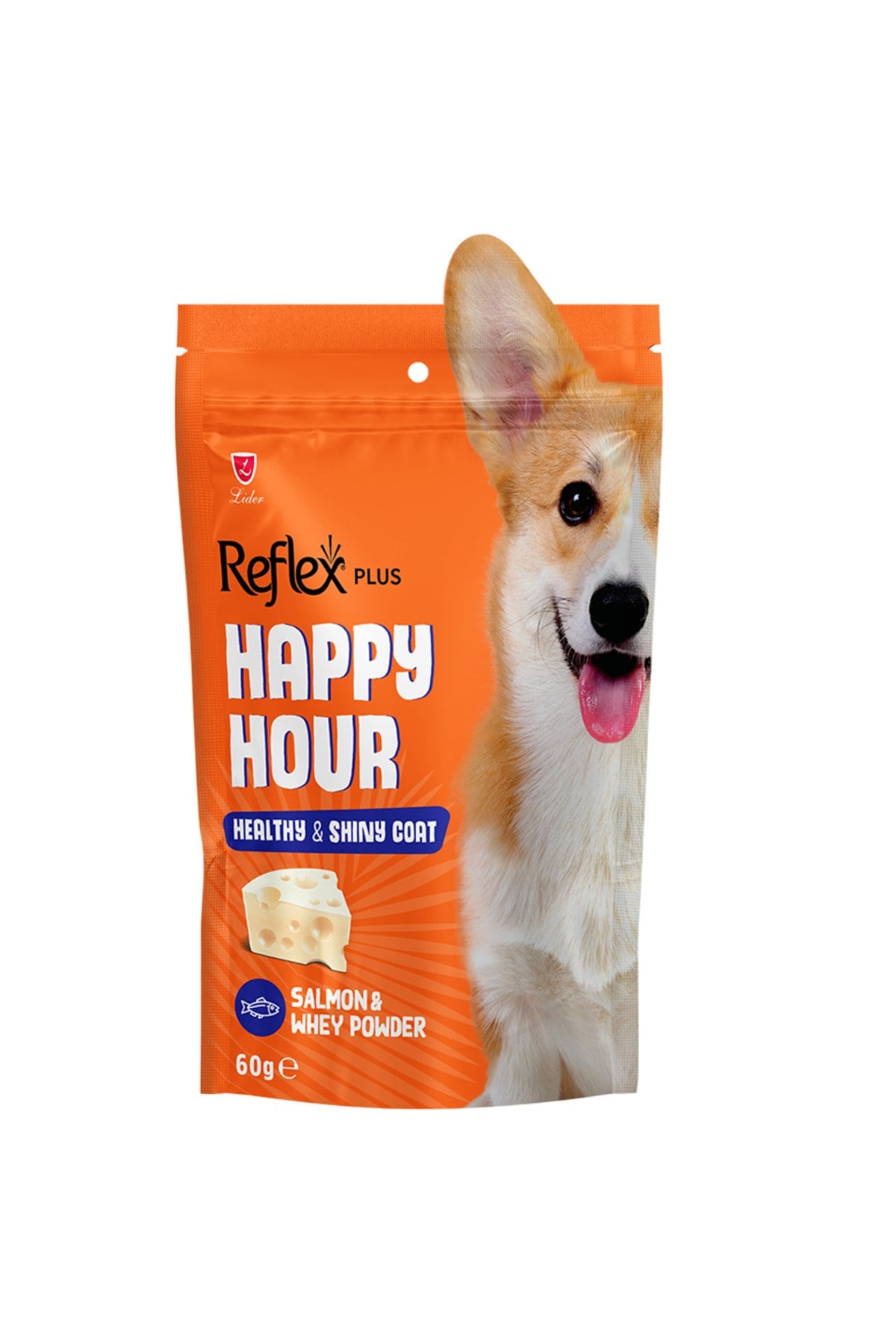 Reflex Plus Happy Hour Healty & Shiny Coat Sağlıklı ve Parlak Tüyler İçin Destekleyici Köpek Ödül Maması 60gr