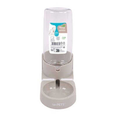 Refresh Hazneli Kedi ve Köpek Su Kabı Bej 850 Ml