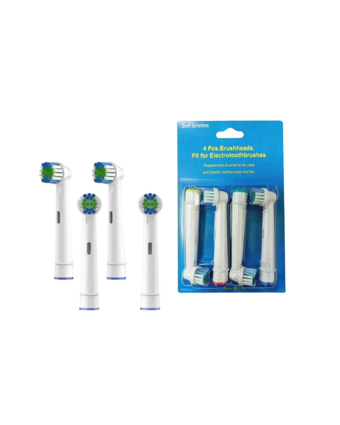 Renk Halkalı Aile Tipi Diş Fırçası Yedek Başlığı 4’lü Paket