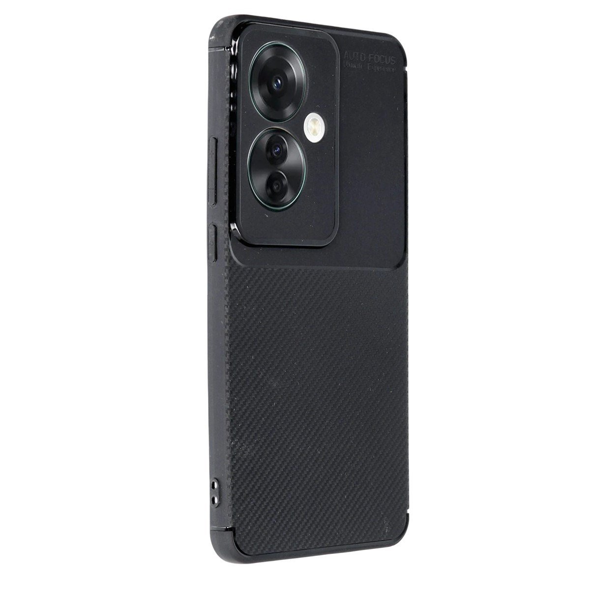 Reno 11F Kılıf Auto Focus Karbon Kapak - Siyah