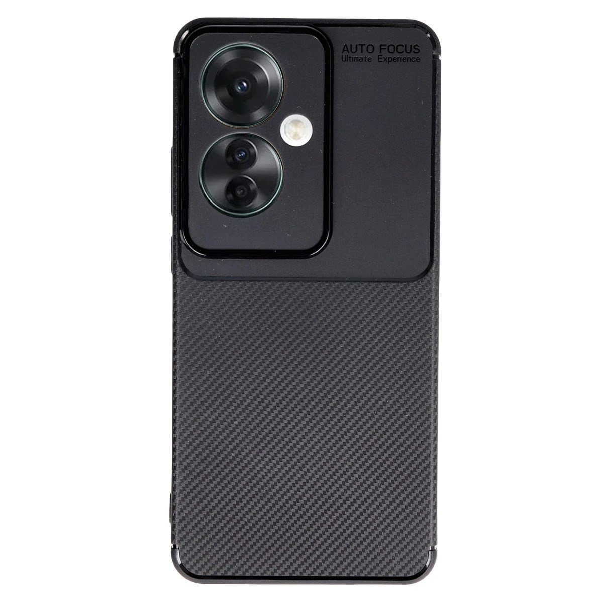Reno 11F Kılıf Auto Focus Karbon Kapak - Siyah