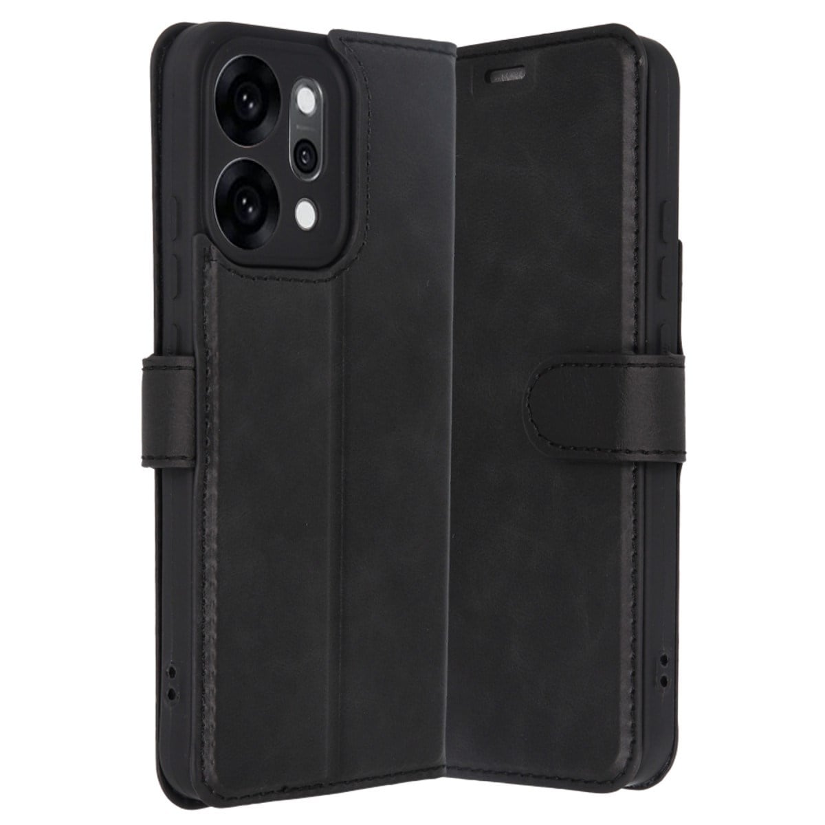 Reno 14 Trend S Plus Kapaklı Kılıf - Siyah