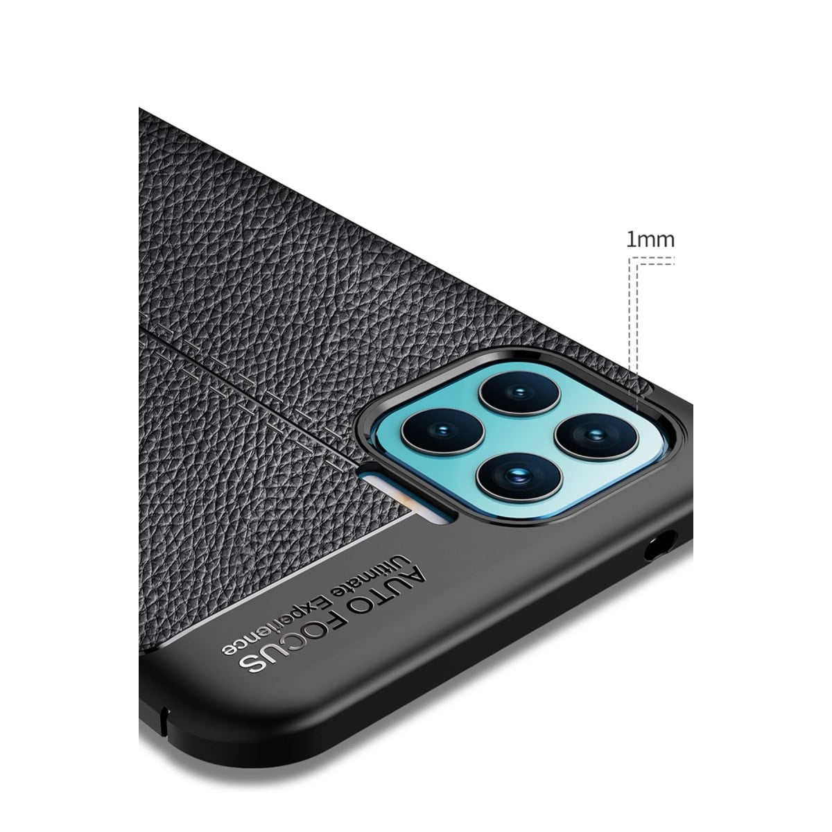 Reno 4 Lite Kılıf Auto Focus Kapak - Kırmızı
