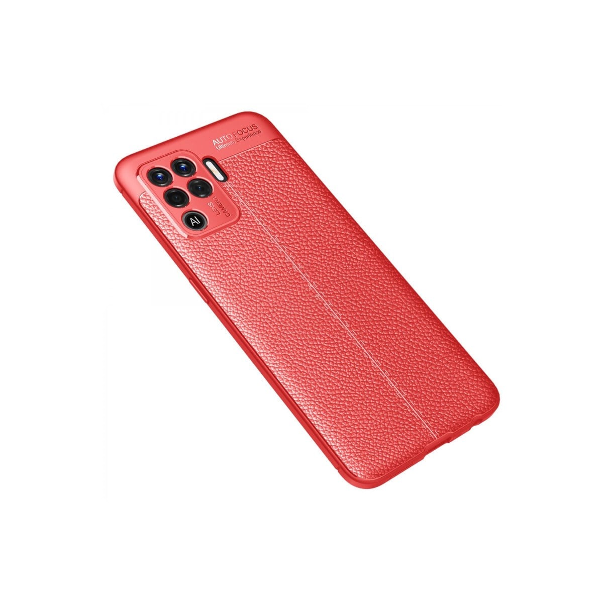 Reno 5 Lite Kılıf Auto Focus Kapak - Kırmızı
