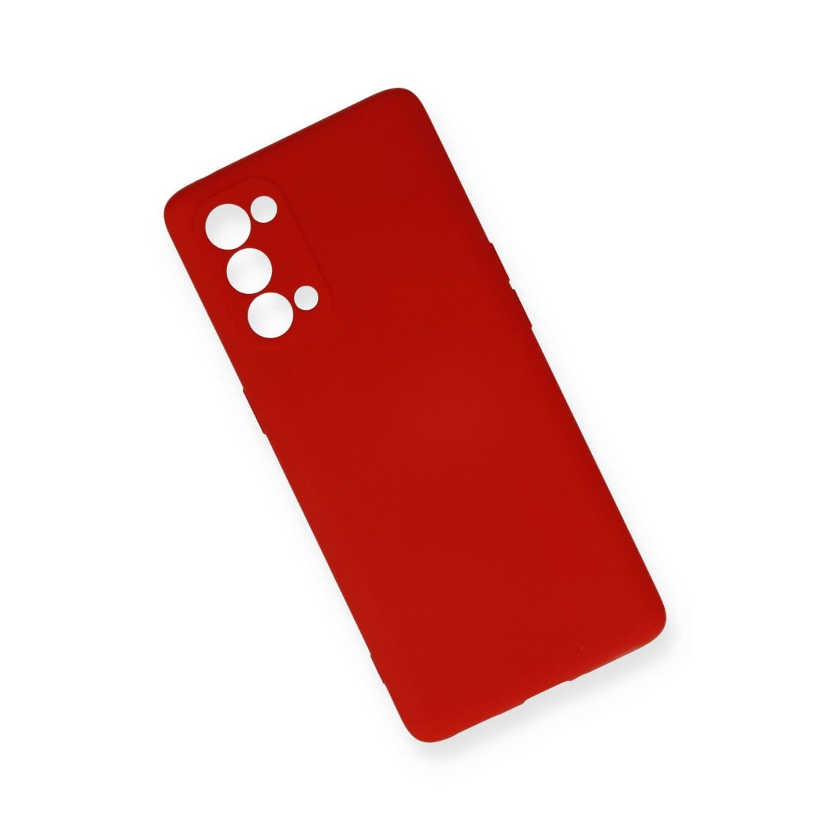 Reno 5 Pro Kılıf Nano içi Kadife Silikon - Kırmızı