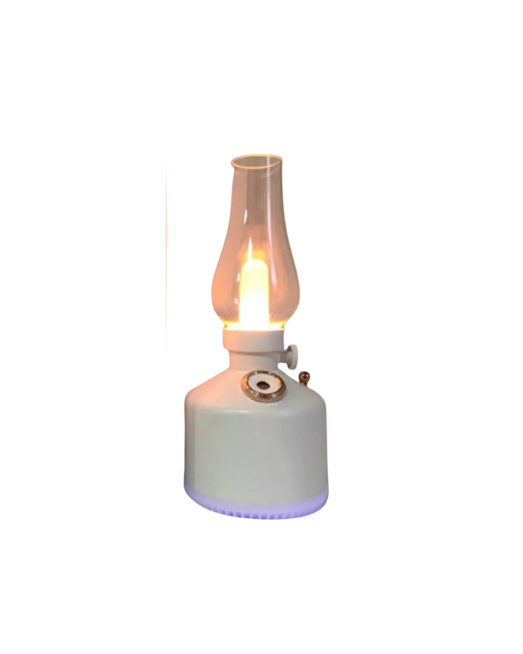 Retro Gaz Lambası Tasarımlı USB Şarjlı Aroma Difüzörü 280 ml Nano Mist Nemlendirici