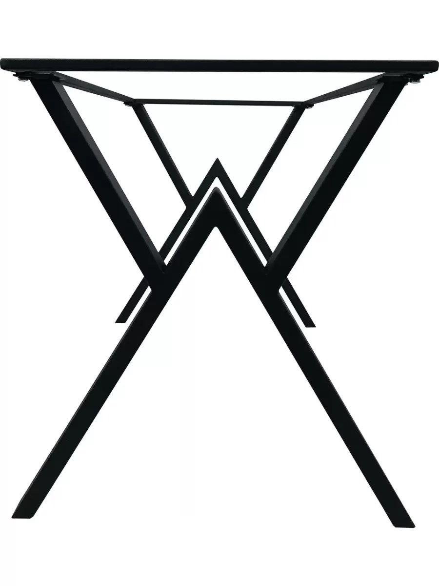 Retro X Ayak Metal Masa Ayağı - Üst Çerçeveli, Elektrostatik Boyalı 60x110 cm