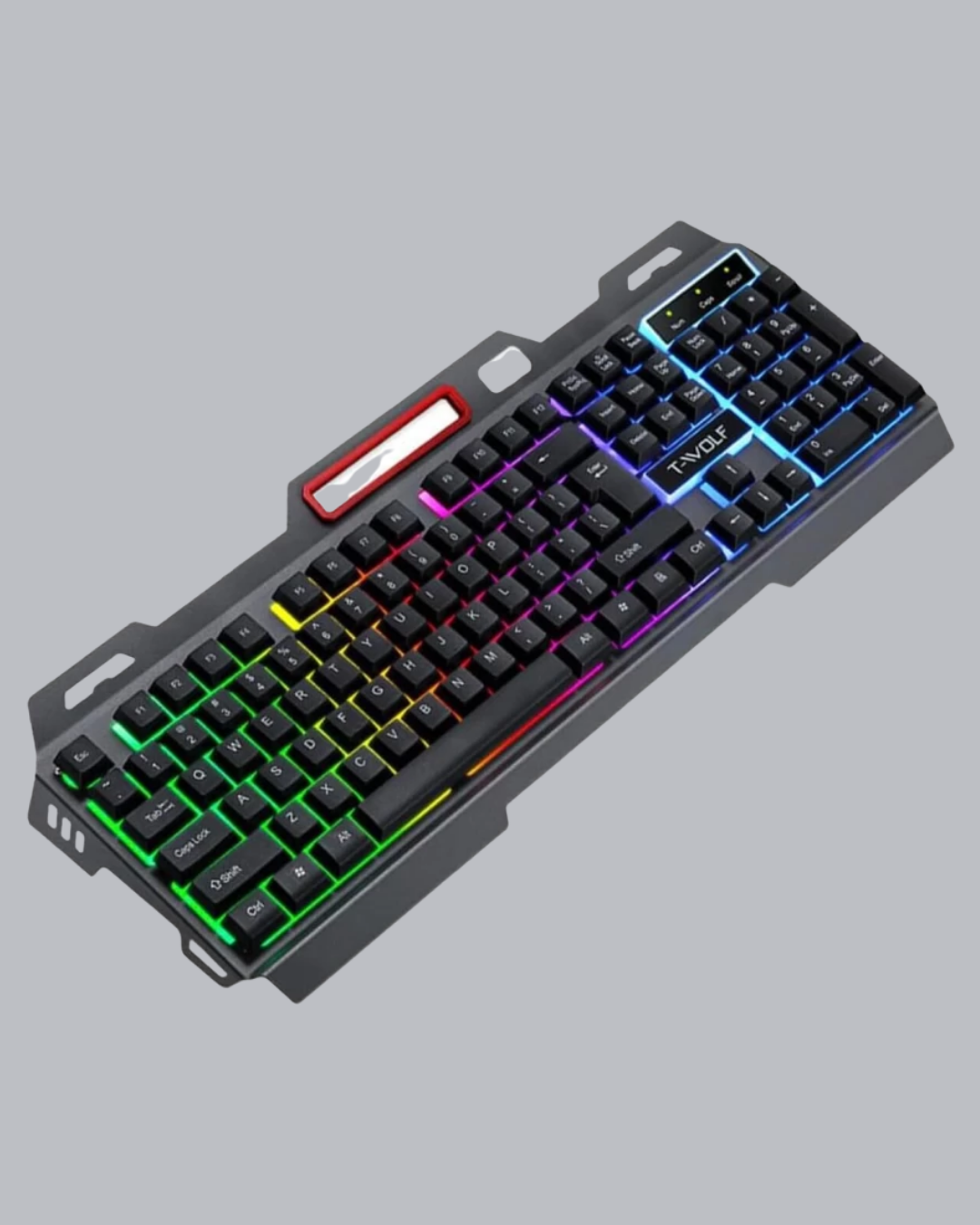 RGB Aydınlatmalı Klavye Mouse Seti – USB Bağlantılı, Türkçe Q, Ayarlanabilir DPI, Ergonomik Yapı