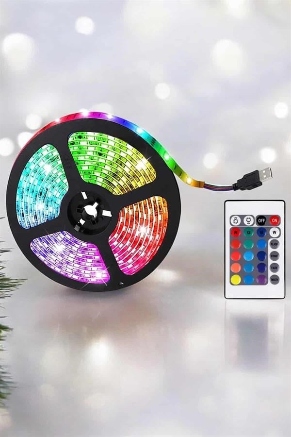 RGB Işıklı 10Metre Şerit Led Kumandalı Yeni Nesil