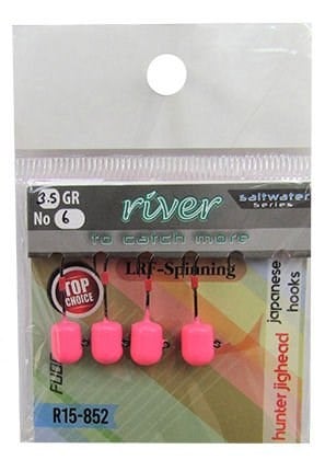 Rıver Hunter Jig Head Pembe Glow 4P - 3.5 GR