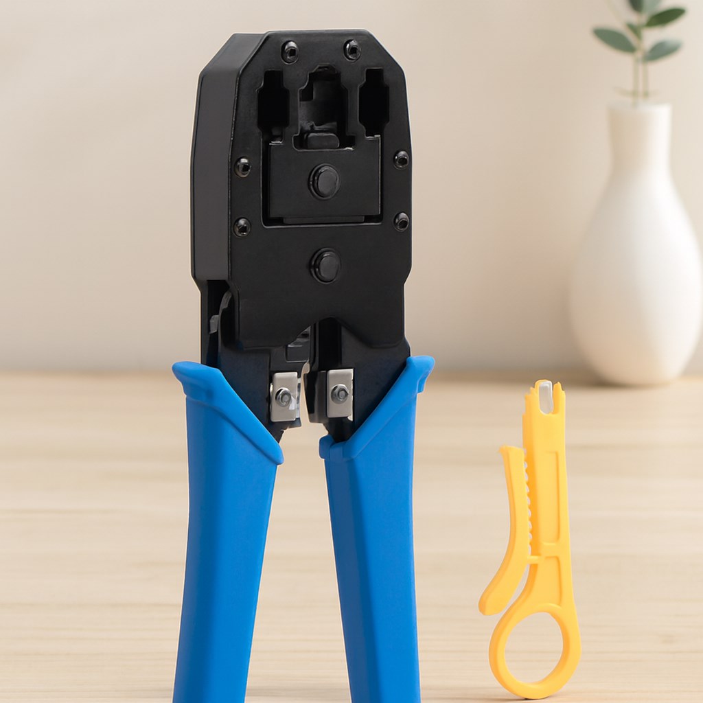 RJ45/CAT5 3ü1 Arada Krimp Pensesi