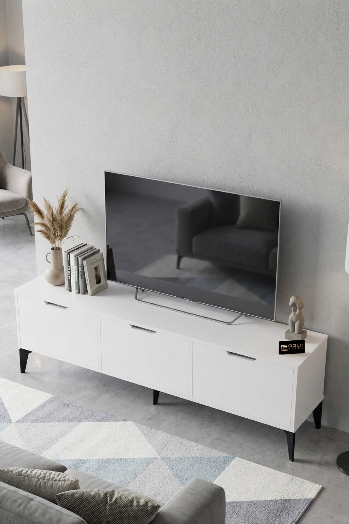 Royal TV Sehpası Suntalam Beyaz 160x35
